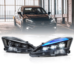 Vland Full LED Headlights For 2006-2013 Lexus IS250, IS350, ISF
