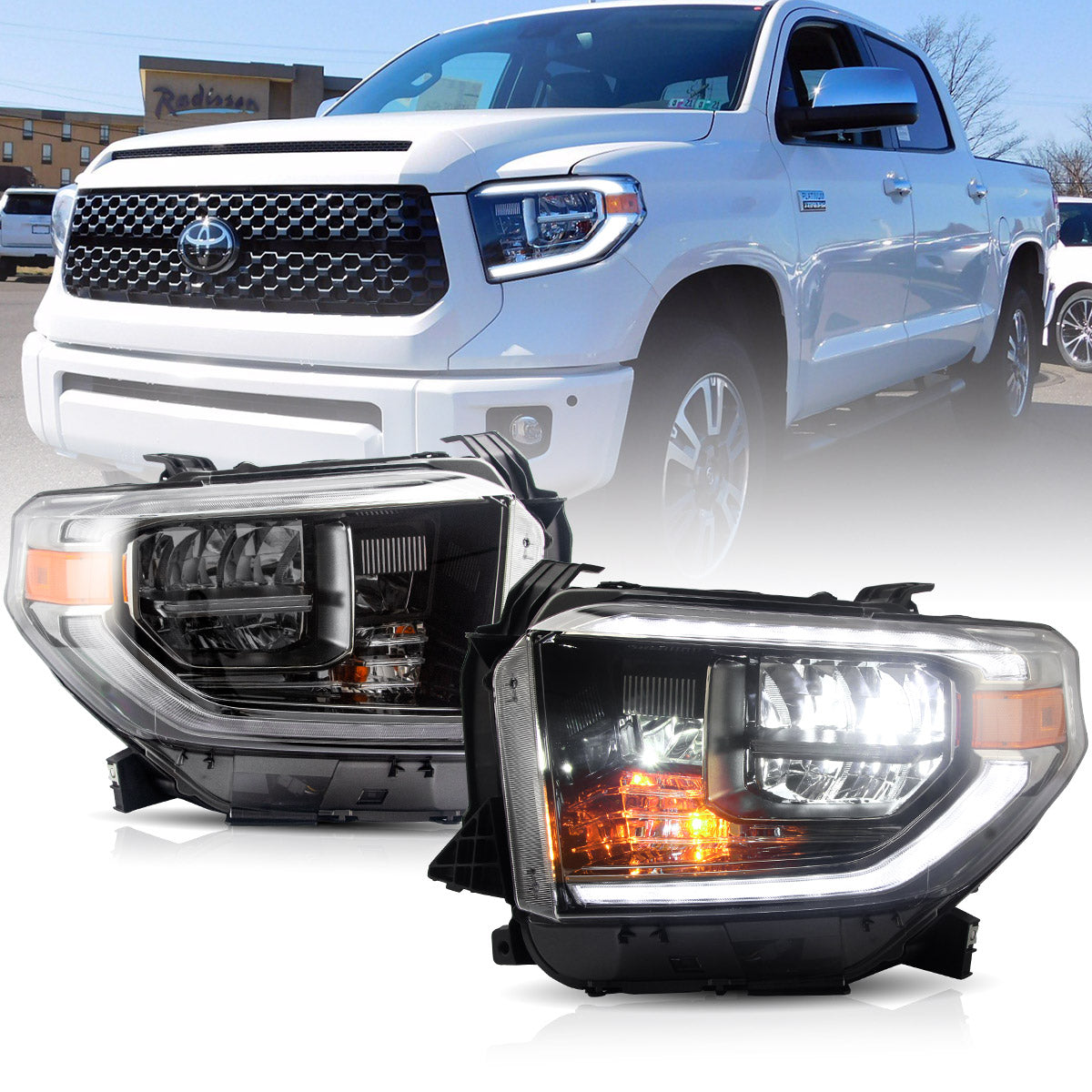 VLAND LED Headlights for Toyota Tundra 2014-2021