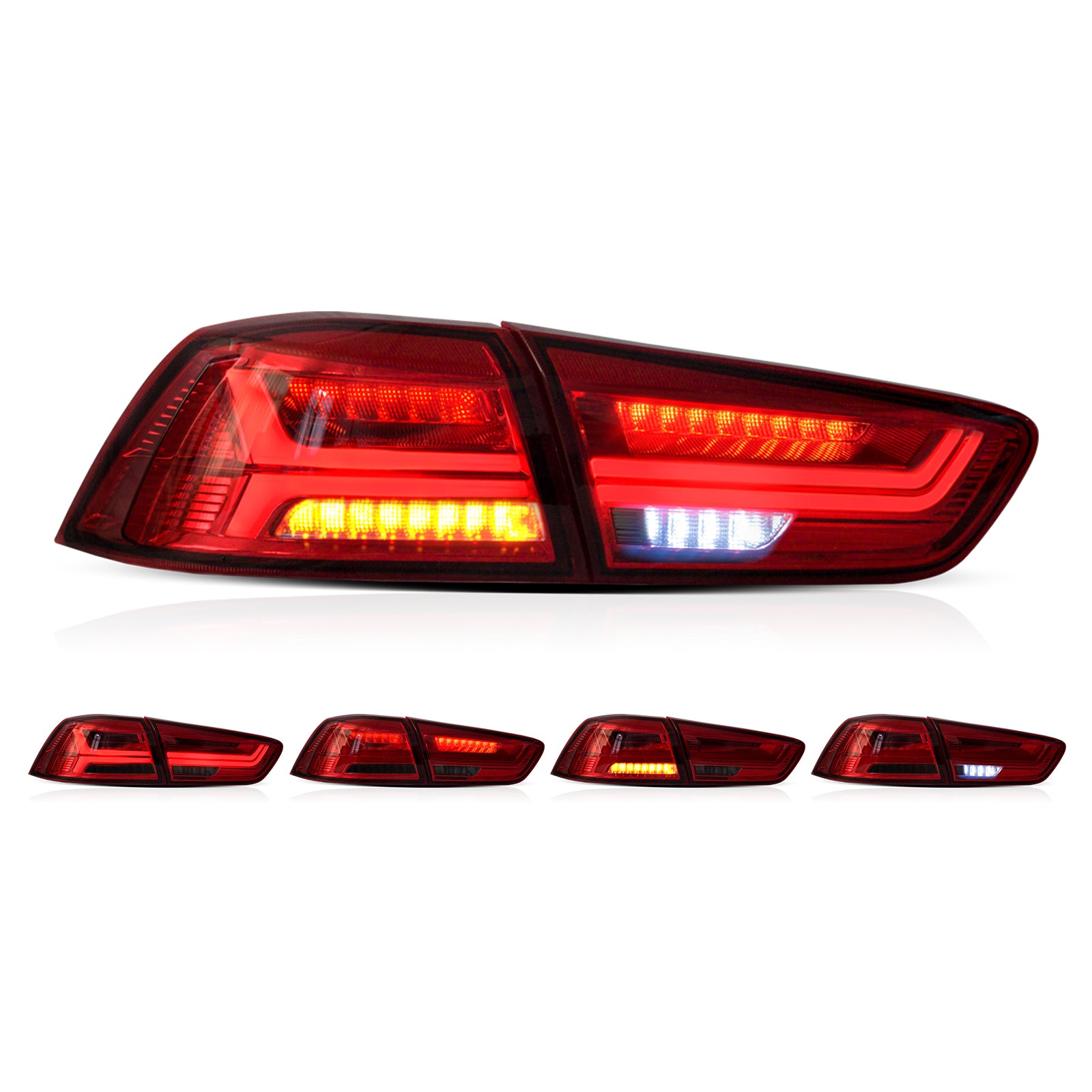 VLAND 2008-2017 Mitsubushi Lancer&EVOX Audi Style LED Tail Lights