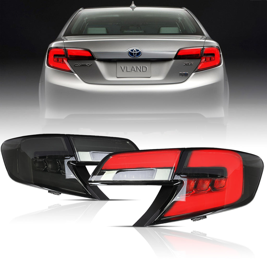 VLAND LED Tail Lights Fit For 2007-2011 Toyota Camry Sedan Red Clear Lens LH&RH VLAND LED Tail Lights Fit For 2007-2011 Toyota Camry Sedan Red Clear Lens LH&RH