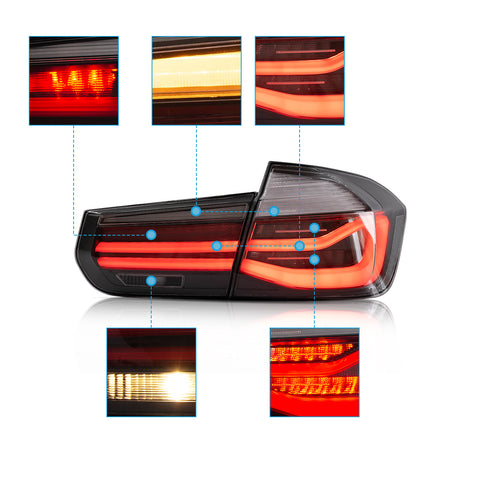 VLAND LED Tail Lights For 2012-2019 BMW 3 Series F30