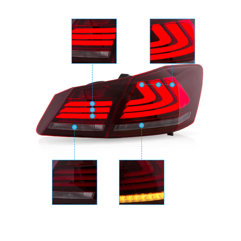 VLAND LED Tail Lights for 2013-2015 Honda Accord