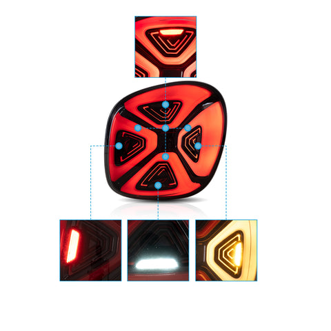 VLAND LED Tail Lights For 2015-2020 Benz Smart Fortwo/Forfour C453/A453/W453