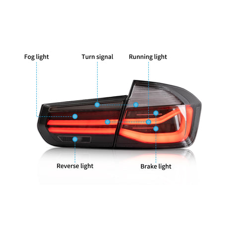 VLAND LED Tail Lights For 2012-2019 BMW 3 Series F30