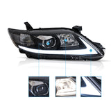 VLAND LED Headlights For 2010 2011  Toyota Camry Black