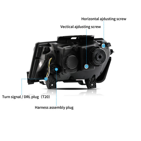 VLAND LED Headlights For Chevrolet  Camaro 2014 2015
