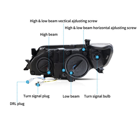 VLAND LED Headlights for Toyota Camry Sedan 2012-2014