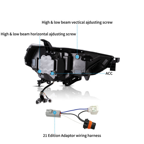 VLAND LED Projector Headlights for 2014-2024 Toyota 4Runner