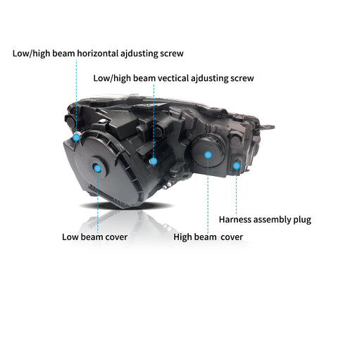 VLAND LED Headlights For VOLKSWAGEN Golf 6 MK6 2009-2014