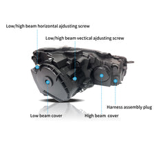 VLAND LED Headlights For VOLKSWAGEN Golf 6 MK6 2009-2014