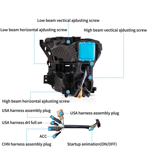 VLAND LED Headlights For Ford F150  2015-2017