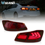  LED Tail Lights for 2013-2015 Honda Accord Sequential Turn Signal Rear Lights
