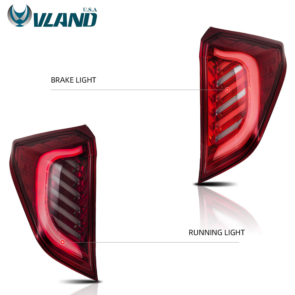 VLAND Full LED Tail Lights For Honda Fit / Jazz 2014-2020
