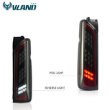 VLAND Full LED Tail Lights For Toyota Hiace 2005-2018 with Sequential/Dynamic Turn Signal