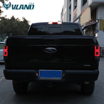VLAND Fits Ford F150 F-150 2018-2020 Black LED Headlight & Clear LED Tail Lights Assembly