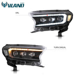  LED Projector Headlights for Ford Ranger 2015-2020 