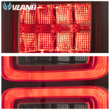 VLAND Full LED Tail Lights For Ford F150 2009-2014 with Red Sequential Turn Signal