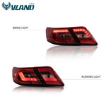 VLAND 2x LED Tail Lights For Toyota Camry 2007-2011 Rear Brake Tail Lamps Smoke Lens