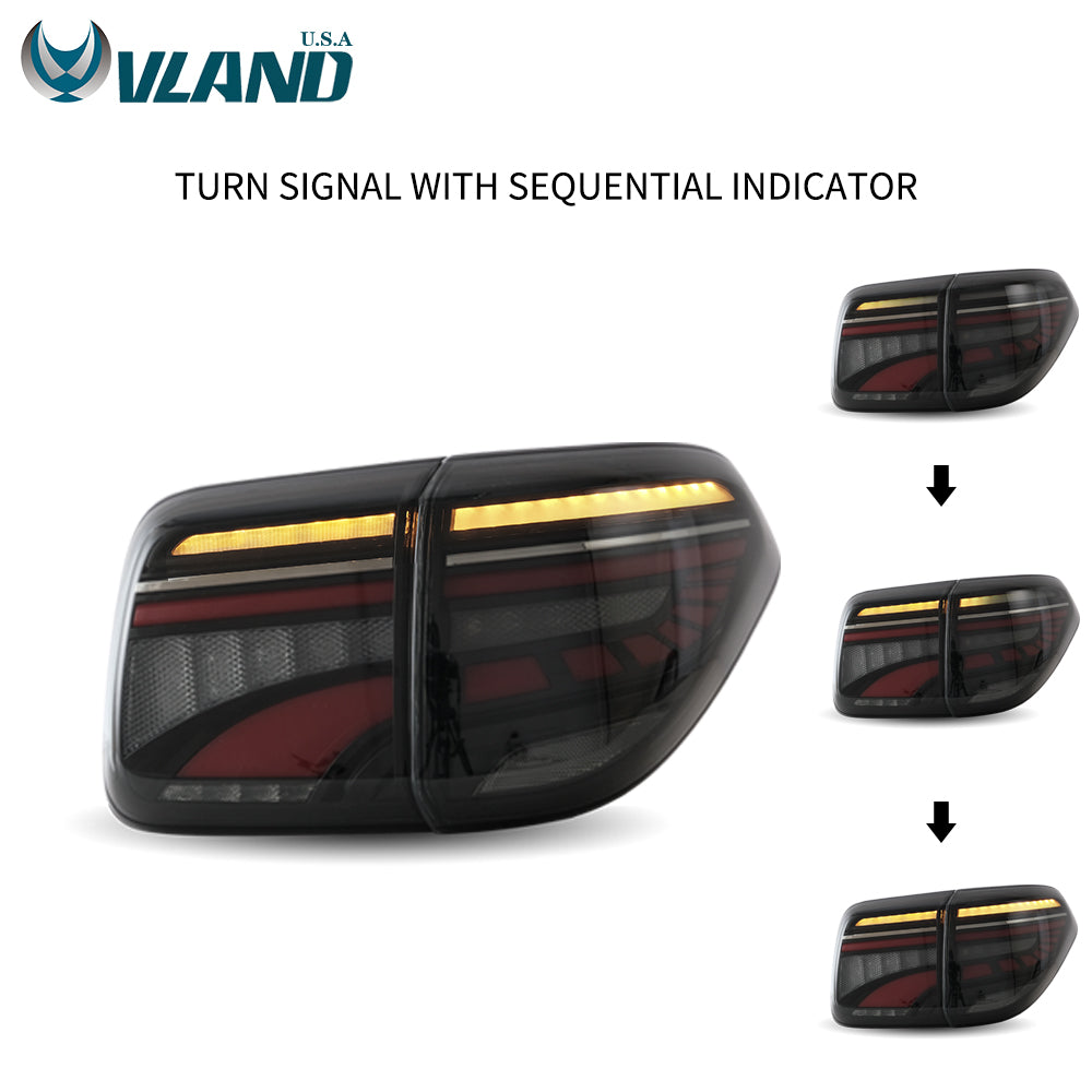 VLAND LED Tail Lights For Nissan Patrol Y62 2012-2019