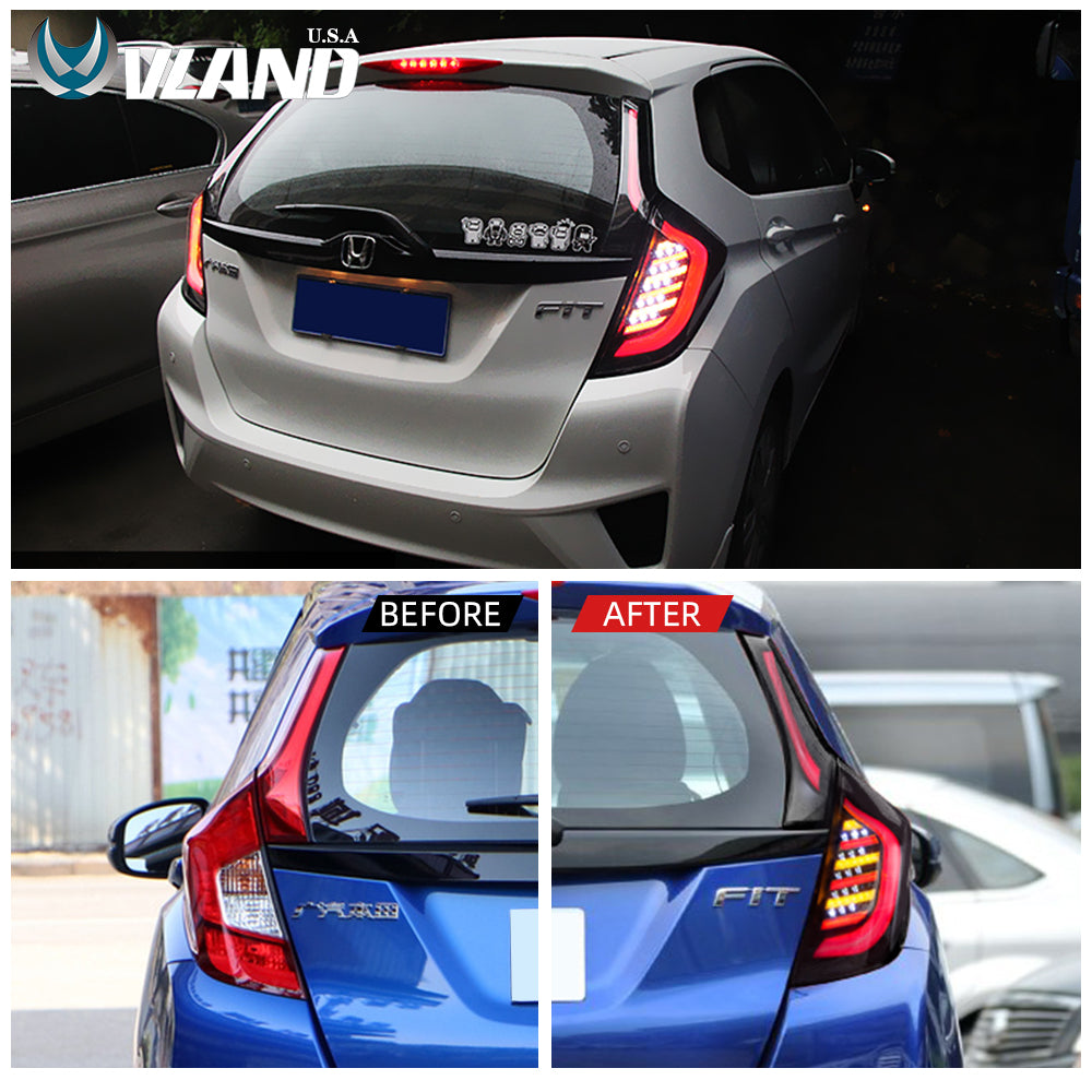 VLAND Full LED Tail Lights For Honda Fit / Jazz 2014-2020