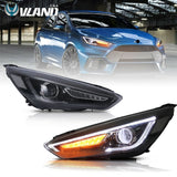  LED Headlights for 2015-2018 Ford Focus Sedan/Hatchback Sequential Signal