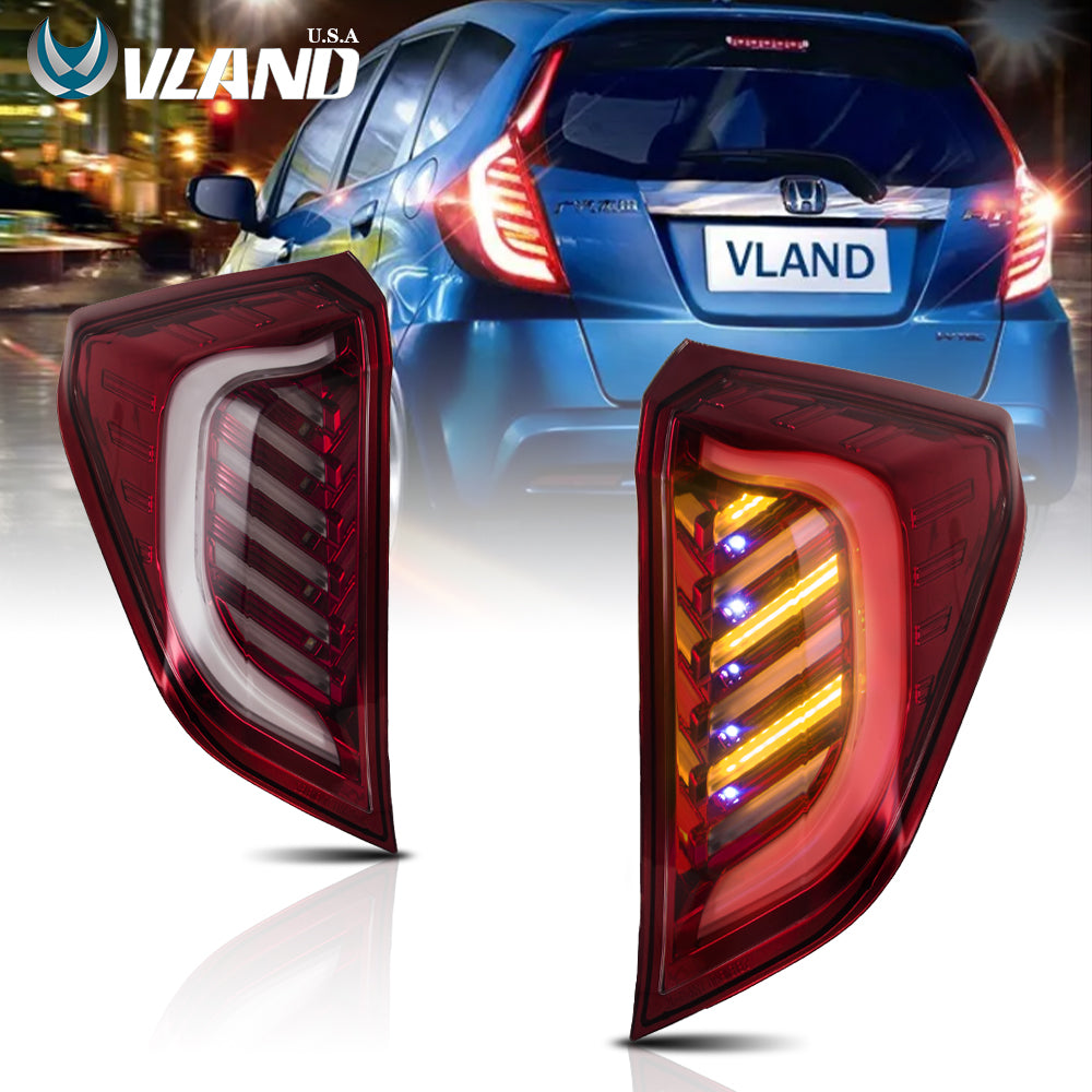 VLAND Full LED Tail Lights For Honda Fit / Jazz 2014-2020