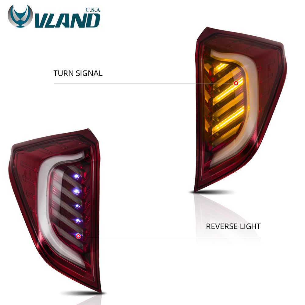 VLAND Full LED Tail Lights For Honda Fit / Jazz 2014-2020
