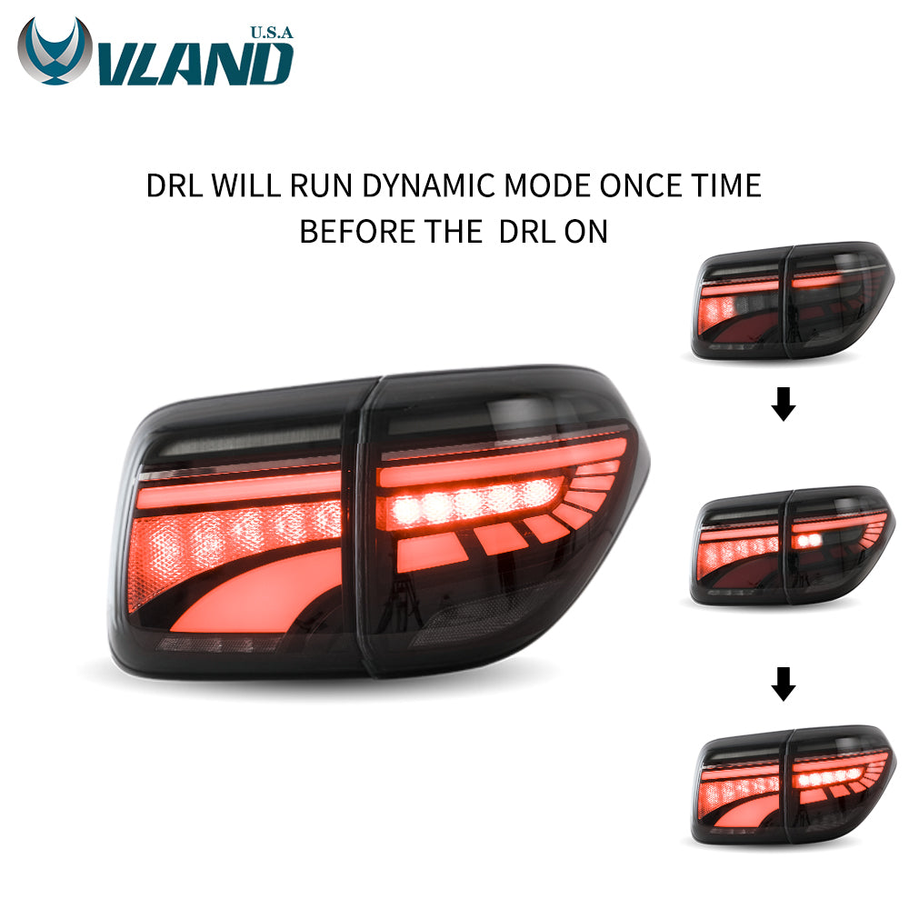 VLAND LED Tail Lights For Nissan Patrol Y62 2012-2019