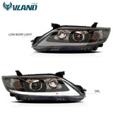 VLAND LED Headlights For 2010 2011  Toyota Camry Black