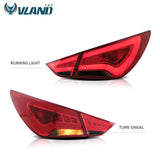 Vland LED Tail Lights for Hyundai Sonata 2011-2014 Red Smoked Lens Lighting Assembly