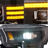 VLAND LED Headlights For Ford F150  2015-2017  [Amber DRL]
