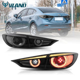 VLAND Full LED Tail Lights for Mazda 3 Axela Sedan 2014-2018 Sequential/Dynamic Turn Signal