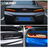 VLAND LED Tail Lights For Chevrolet Camaro Chevy 2016-2018
