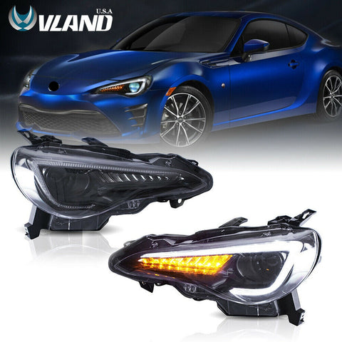 LED Headlights For Toyota 86 2012-2019 & Subuaru BRZ 2013-2019 & Scion FR-S 2013-2016 Assembly