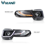 VLAND LED Headlights W/ Grille for Toyota FJ Cruiser 2007-2012 Land Rover Style