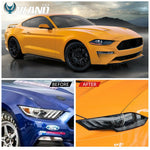 LED Headlights for Ford Mustang 2018-2021 LED Dual Beam Lens LED Front Lights RGB DRL