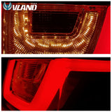 VLAND LED Tail Lights for 2007-2014 Toyota FJ Cruiser Clear Lens Land Rover Style Taillight