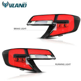 VLAND LED Tail Lights For Toyota Camry Sedan 2012-2014