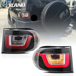 LED Tail Lights for 2007-2014 Toyota FJ Cruiser Clear Lens Land Rover Style Taillight