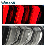 VLAND Clear LED Tail Lights For Ford Mustang 2015-2020 S550 LED Rear Lighgs Assembly