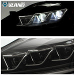 VLAND LED Headlights Amber & Tail Lights Red Fit For LEXUS IS250 350 ISF 2006-2012